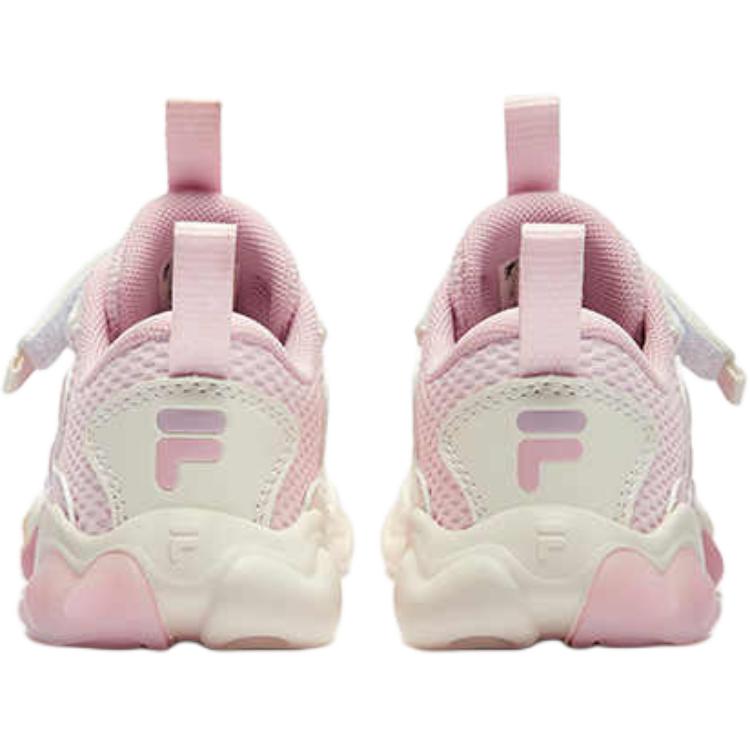 Нескользящие износостойкие низкие туфли для малышей FILA KIDS, розовый/белый — фото 3