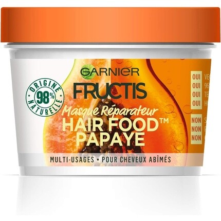 

Универсальная маска для восстановления волос Garnier Fructis с папайей 390 мл Hair Food