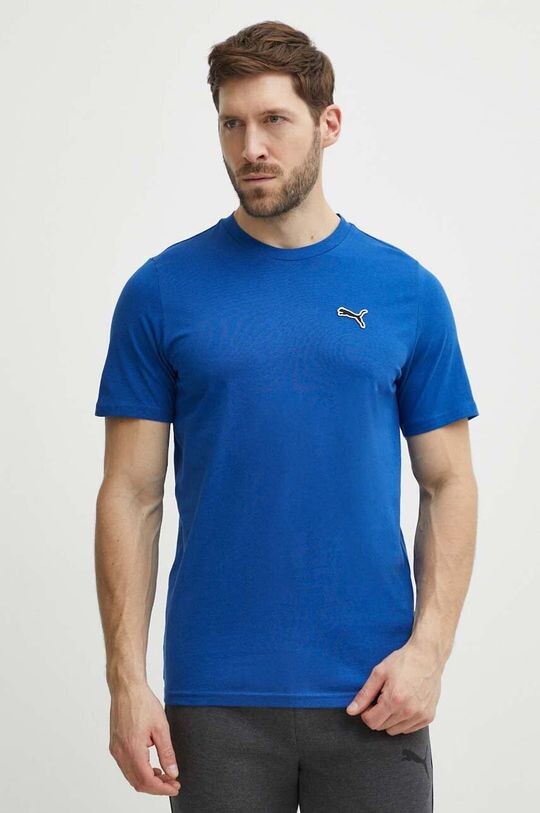 

Хлопковая футболка Puma, темно-синий
