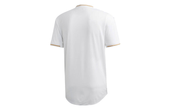 Футболка real madrid 19 20 сезон player edition home алфавит логотип полоса спорт футбол короткий рукав майка Adidas, белый — фото 2