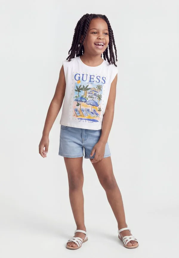 Свободный топ для подростков Guess, Pure White