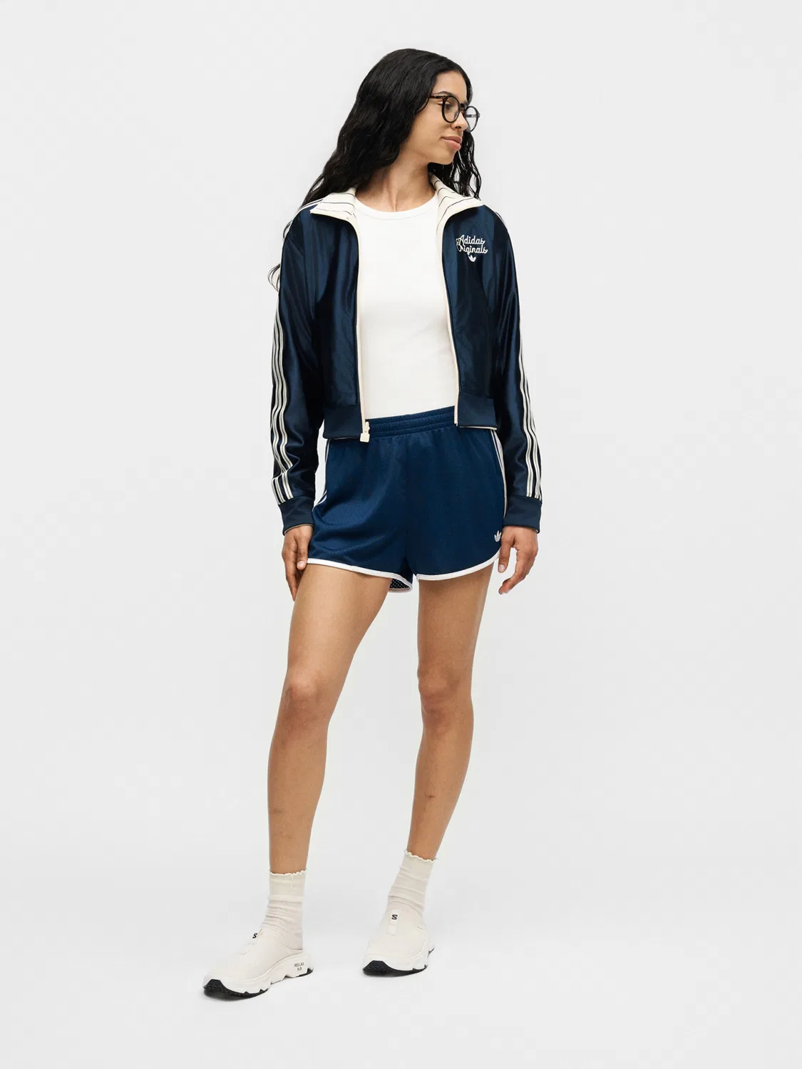 Шорты Adidas Originals Regular Pants SPRINTER темно-синего цвета — фото 4