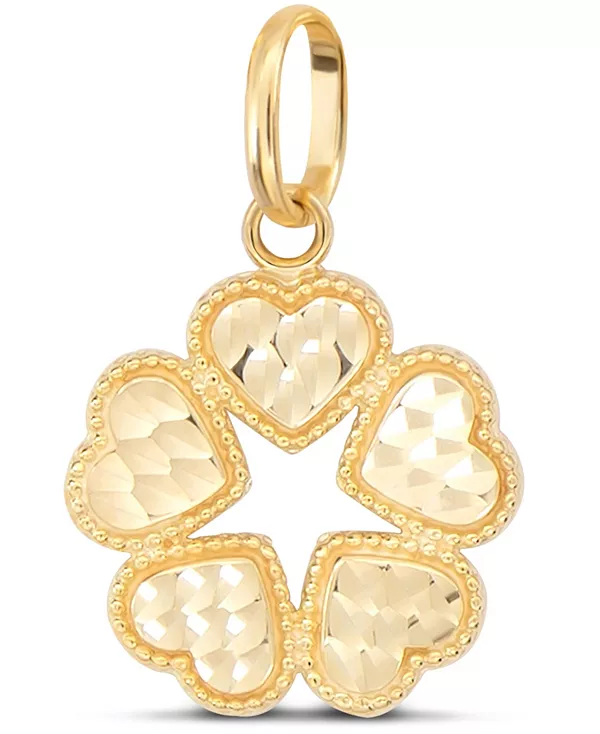 

Подвеска в форме клеверного сердца из 14-каратного золота, около 2,0 граммов Devata, gold