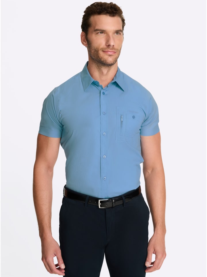 

Рубашка с короткими рукавами небесно-голубого цвета WITT WEIDEN