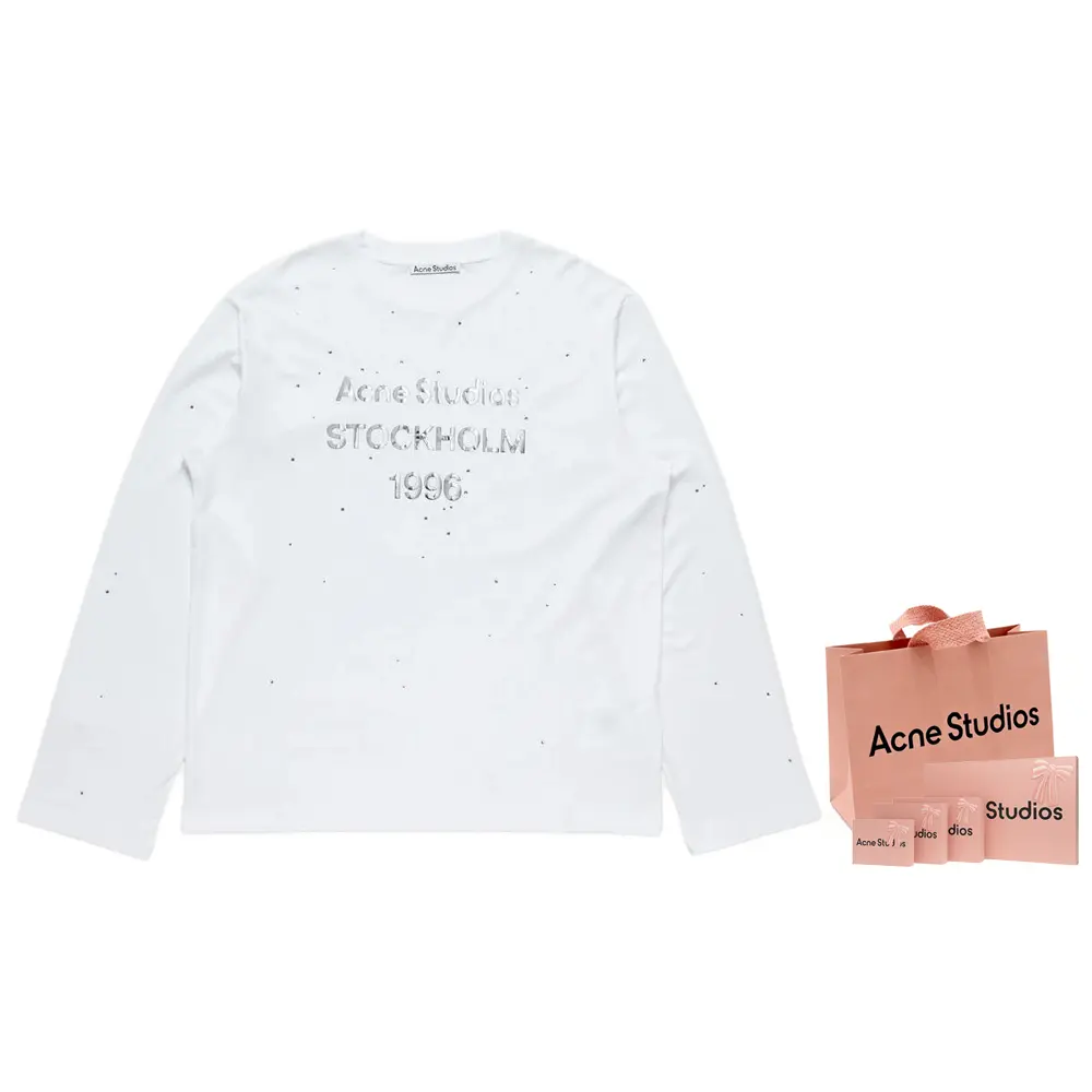 

Футболка FW25 Unisex Acne Studios, White+Shopping Bag+Original Box
