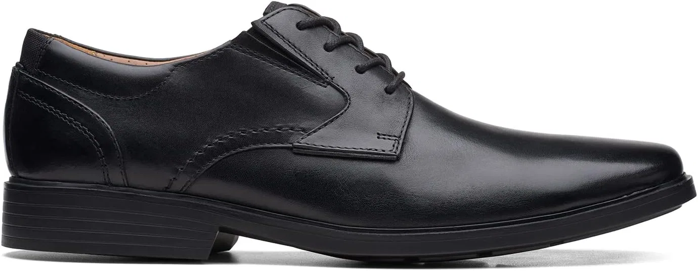 Мужские низкие оксфордские туфли Clarkslite Clarkslite, 3-Black (Black Leather) — фото 2