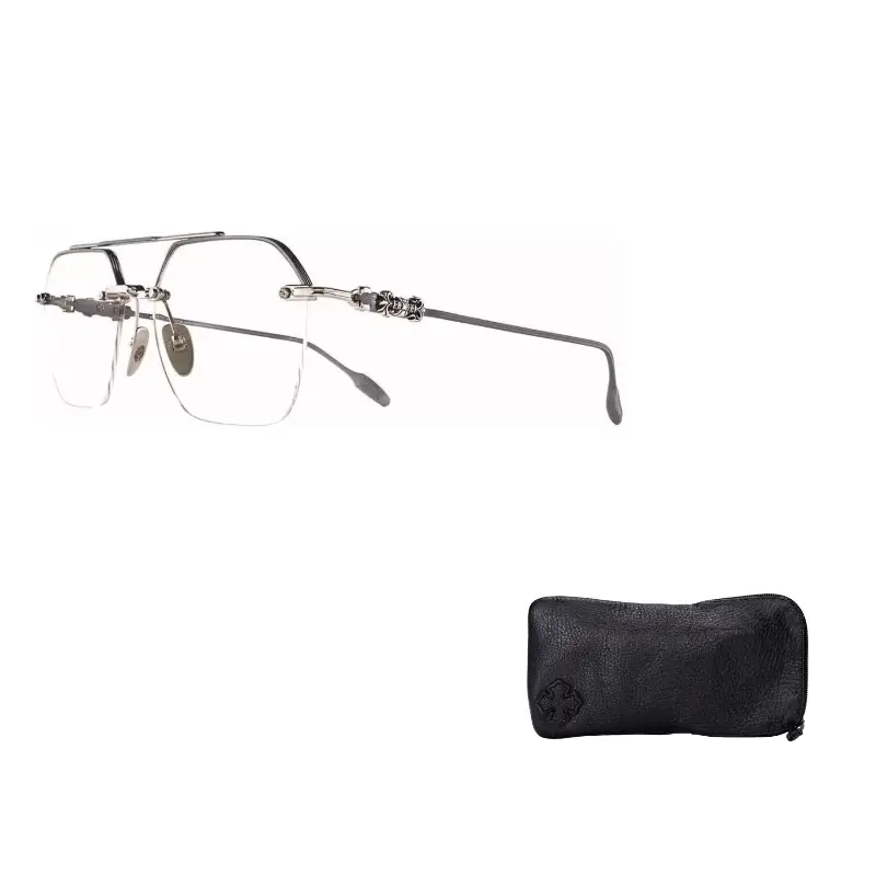 

Chrome Hearts Авиаторские очки унисекс разноцветные, Silver Gray Battleship Gray/Shiny Silver