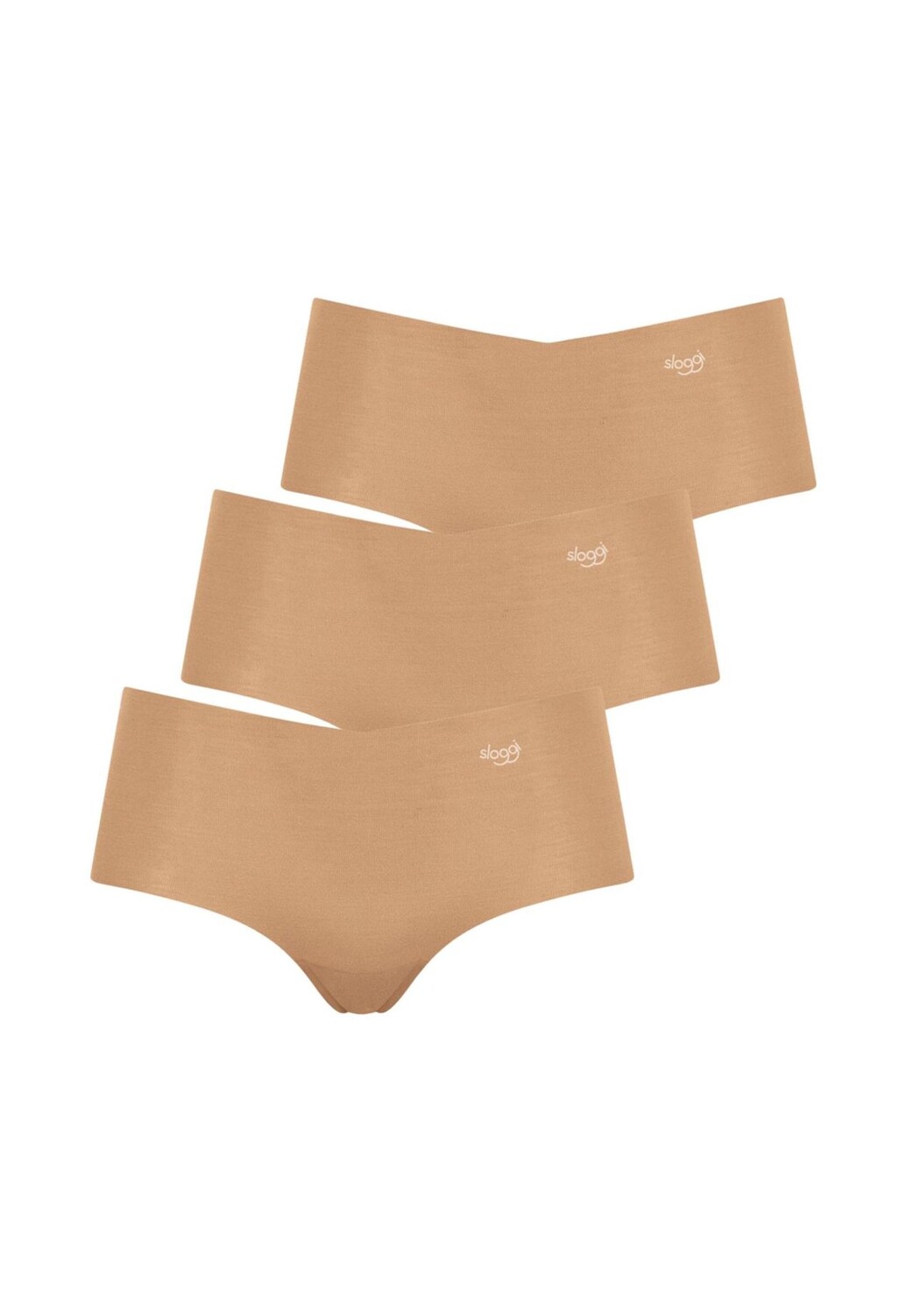 

Короткие трусы, набор из 3 шт. Zero Modal sloggi, цвет Cognac