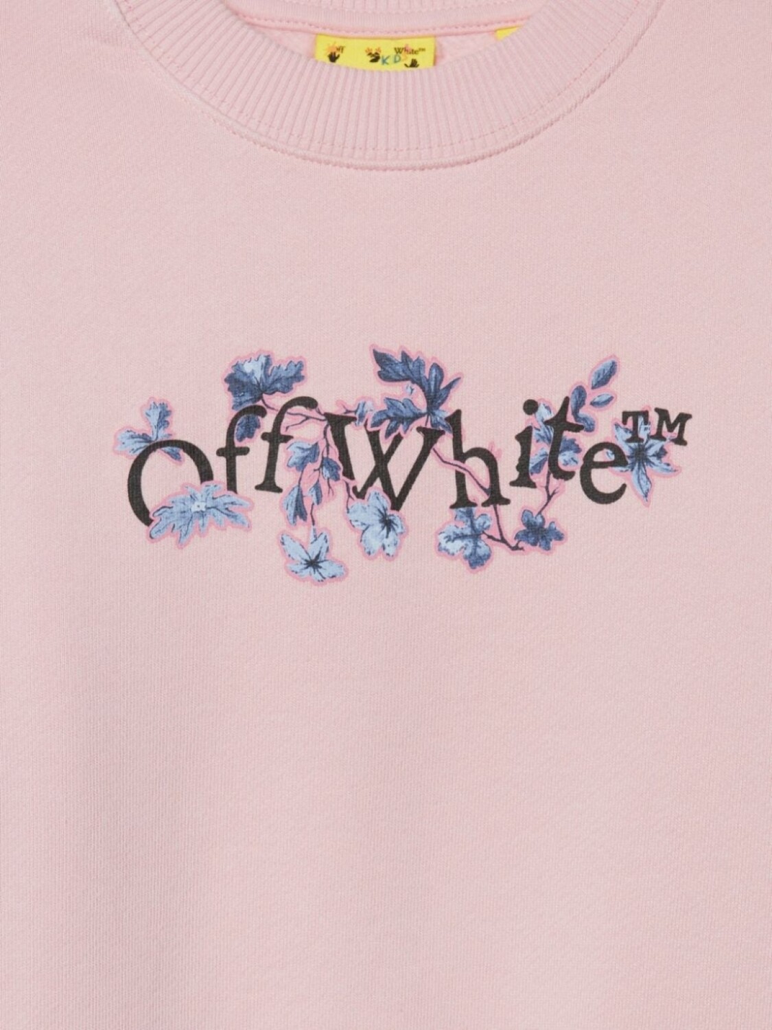Off-White Kids толстовка Bookish Flowers, розовый — фото 3