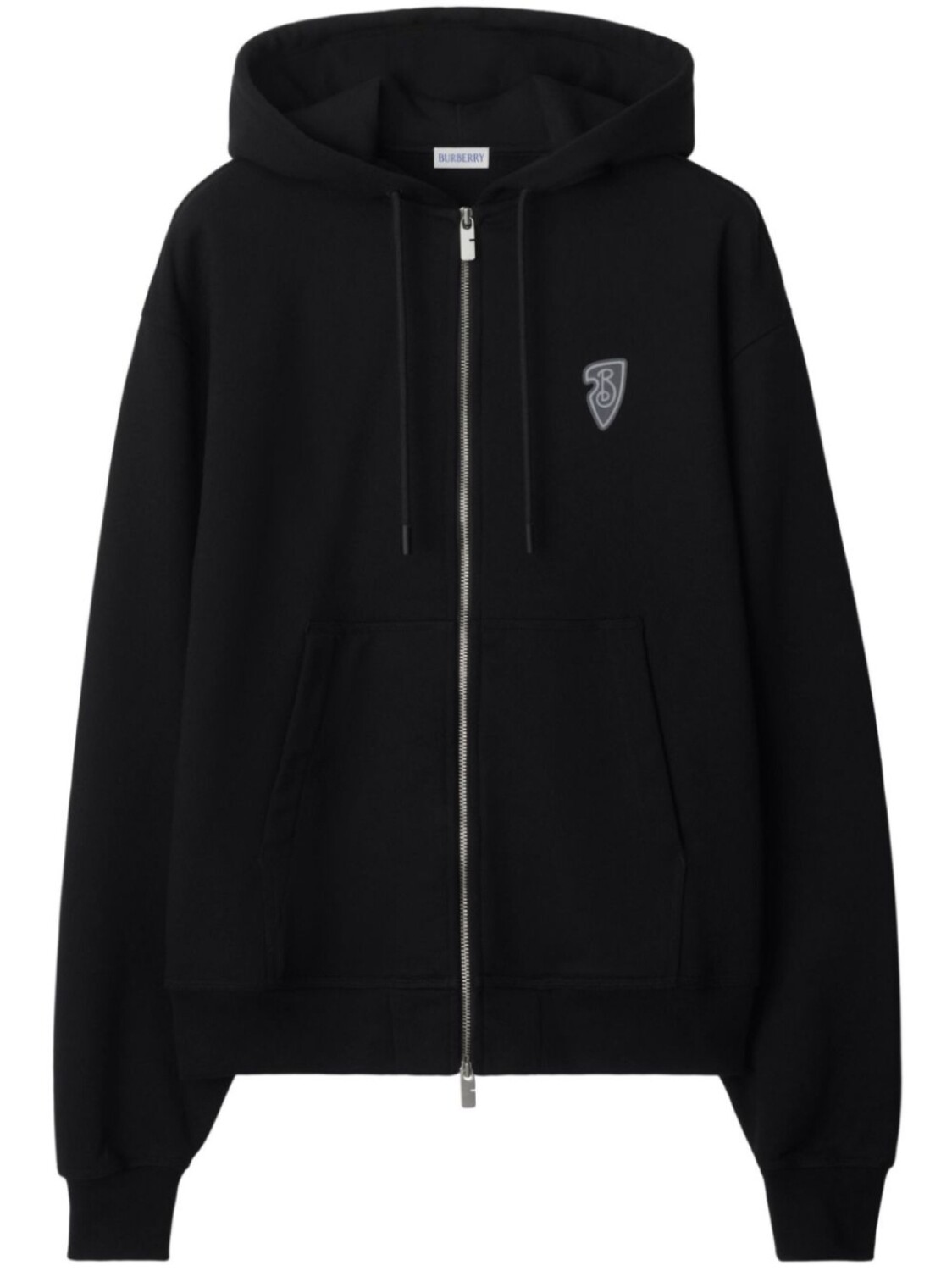 

Толстовка с капюшоном из хлопка EKD Burberry, черный
