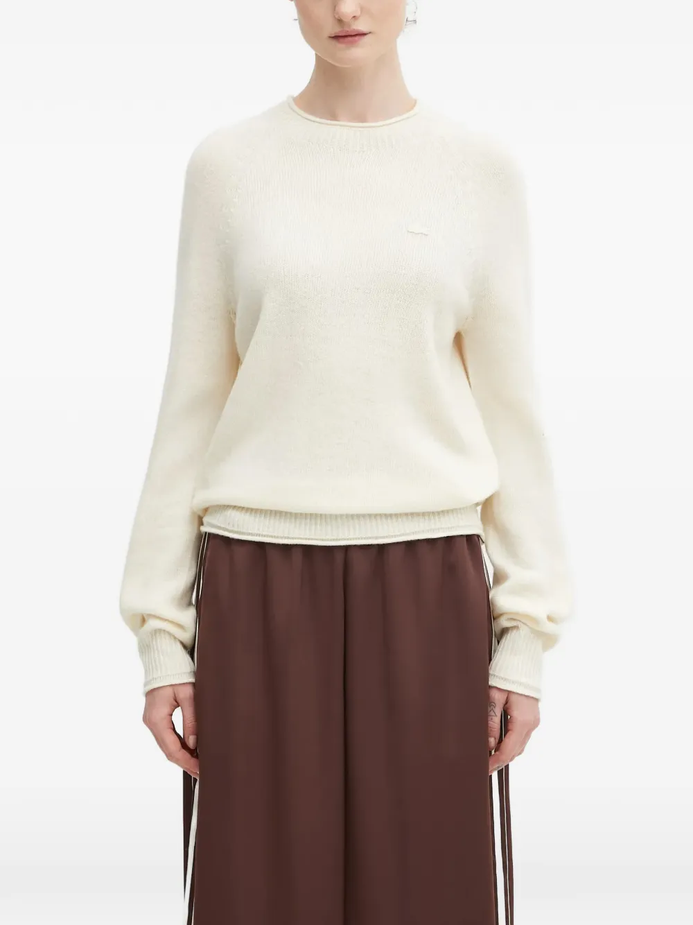 

Свитер с 3D-вязаным логотипом Lacoste, бежевый