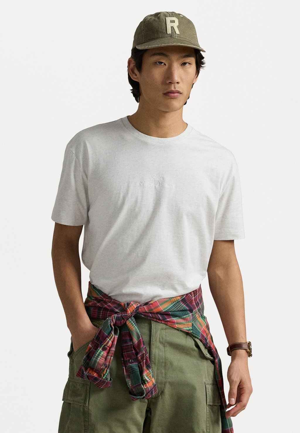 

Базовая футболка SHORT SLEEVE Polo Ralph Lauren, светло-серый