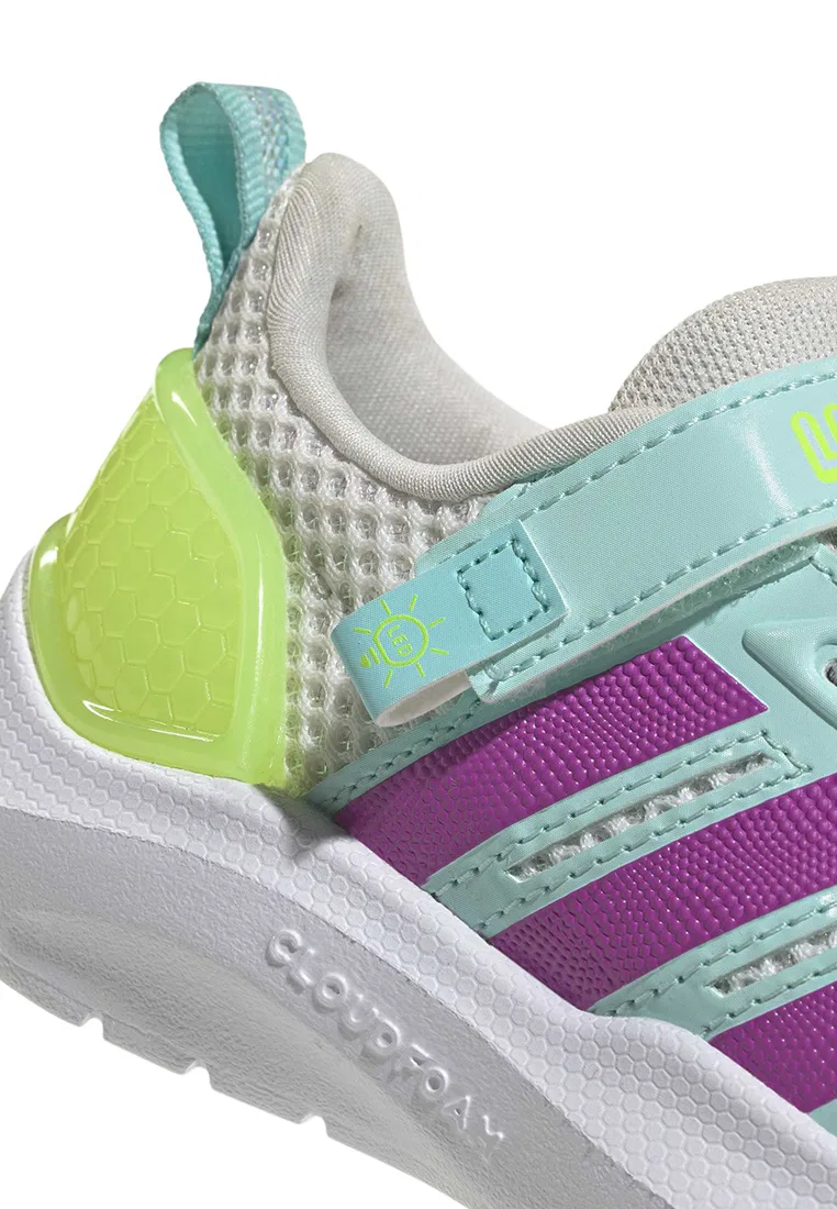 Детские кроссовки, беговые, Lightorama Adidas, белый/фиолетовый — фото 3