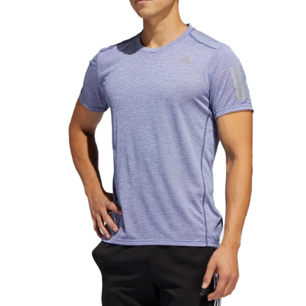Футболка adidas Reflective Running Sports Short Sleeve Blue, синий — фото 3