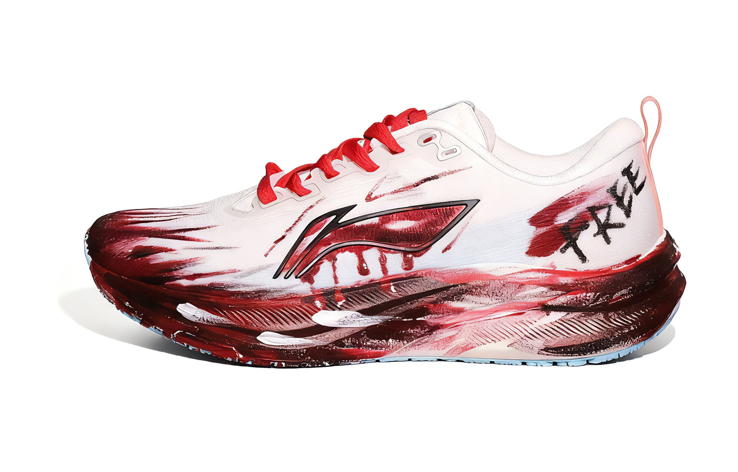 

Red Hare 8 амортизация защита от истирания низкие кроссовки для бега мужские LINING, красный