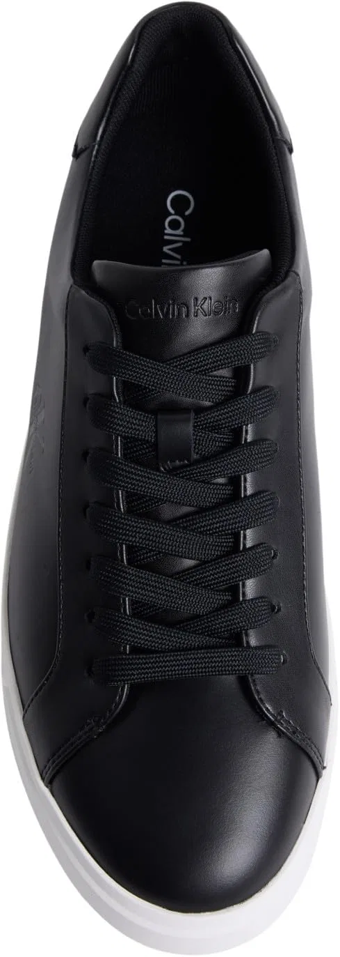 Мужские низкие кроссовки Calvin Klein Prof Cupsole LTH Hm0hm02123, Black Ck Black — фото 4