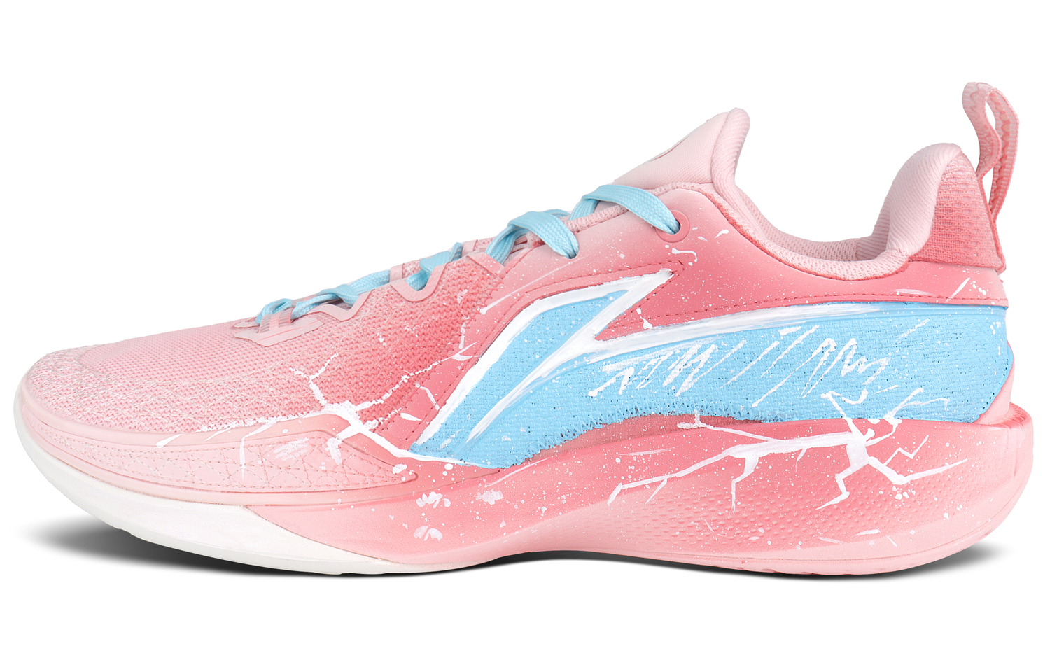 

Speed Ling 2 амортизаторы противоскользящие износостойкие низкие баскетбольные кроссовки men's LINING, розовый