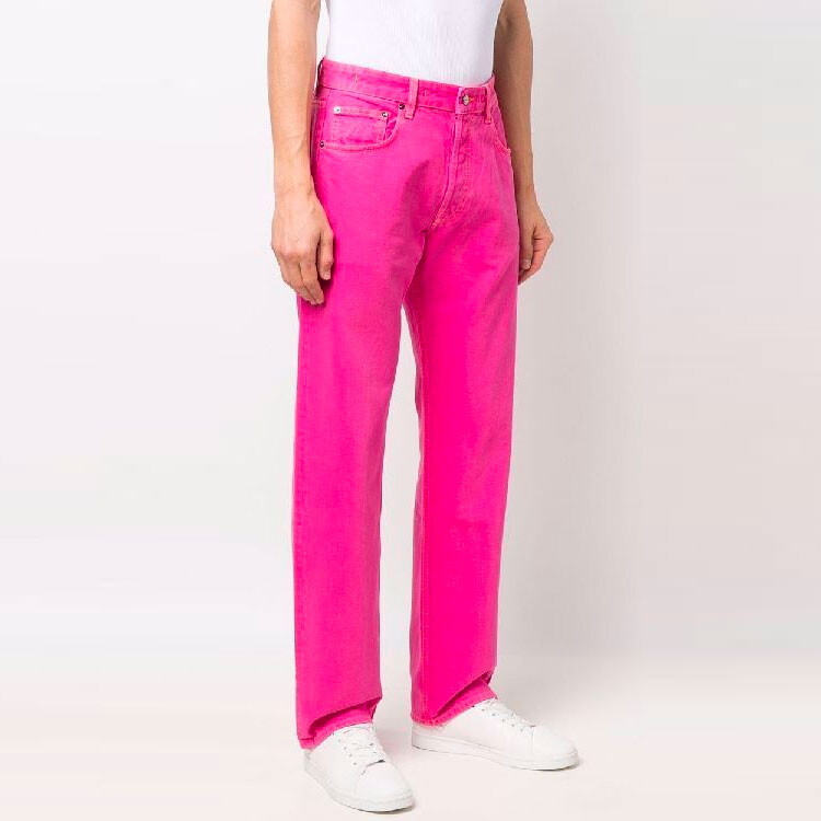 Джинсы мужские розовые Jacquemus, розовый — фото 4