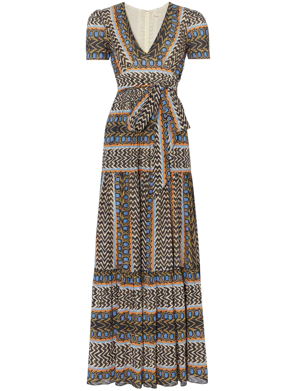 

Платье макси Gia Temperley London, синий