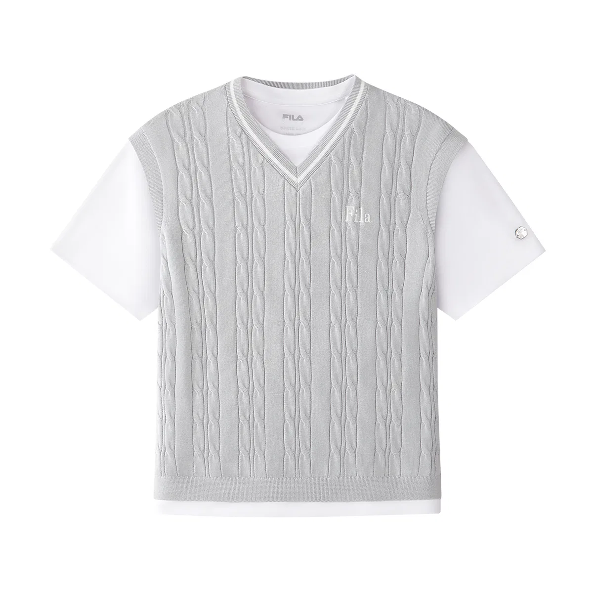 Футболка хлопковая FILA KIDS Rosemary Gray