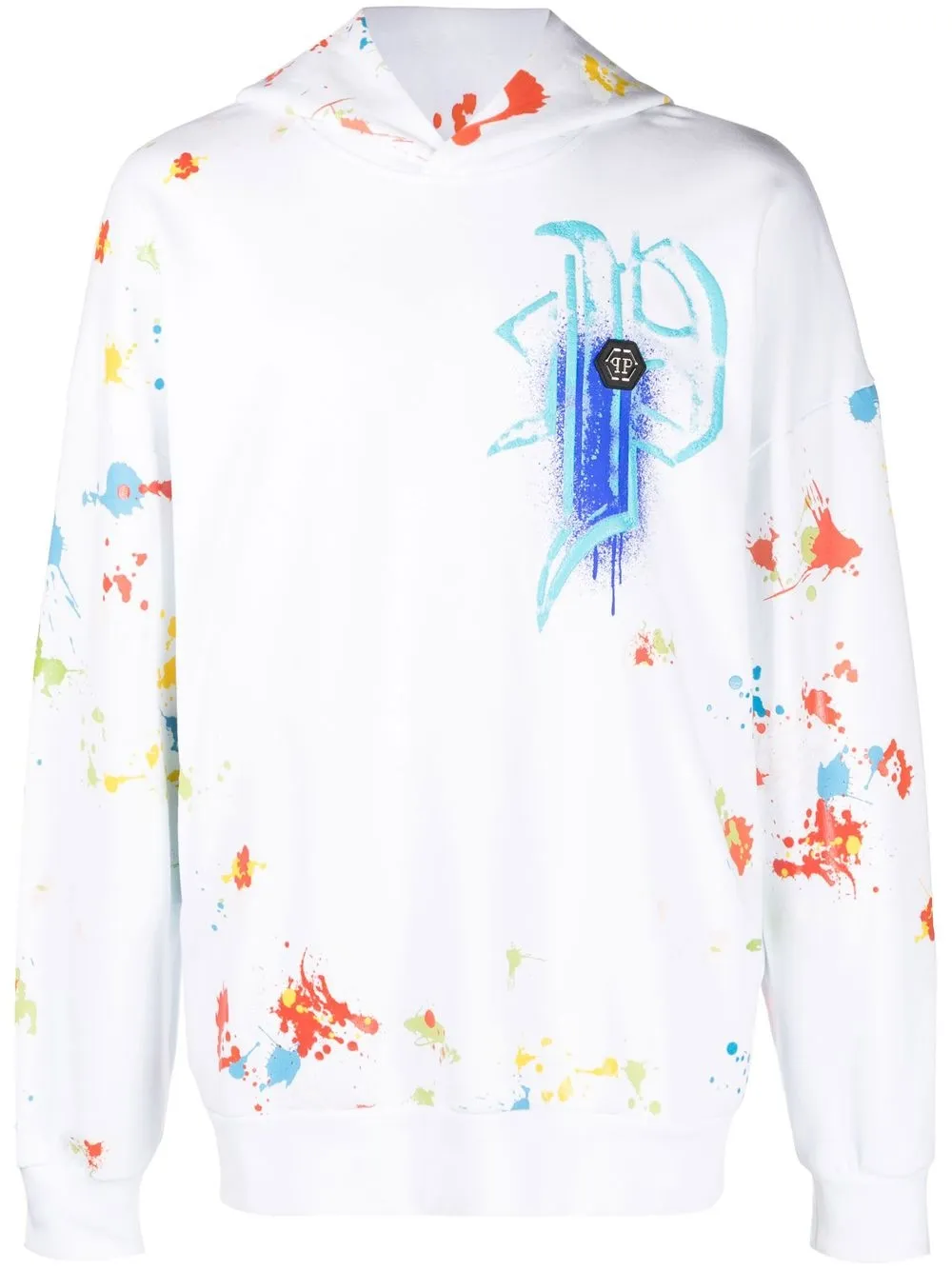 

Худи Dripping Skull Philipp Plein, белый