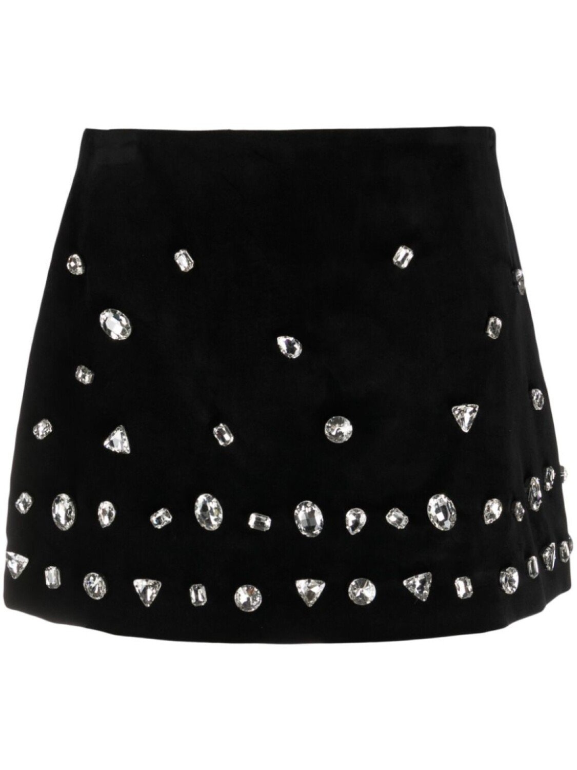 

Vivetta crystal-embellished high-waist miniskirt, черный