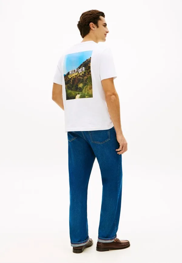 Футболка с круглым вырезом и фотопринтом Tommy Hilfiger, White