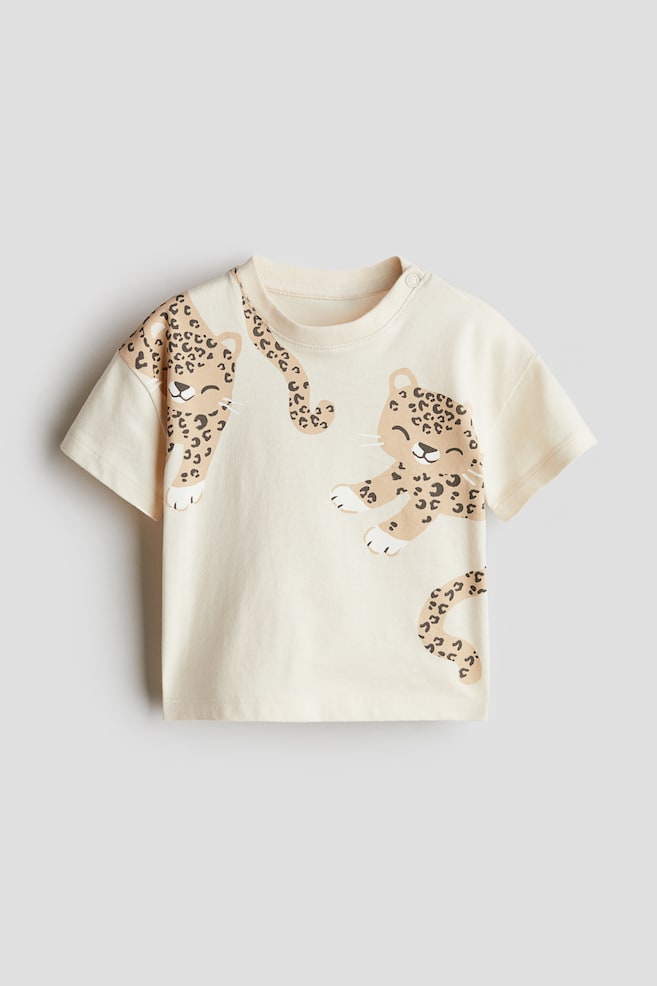 

Футболка хлопковая с принтом H&M, мультиколор