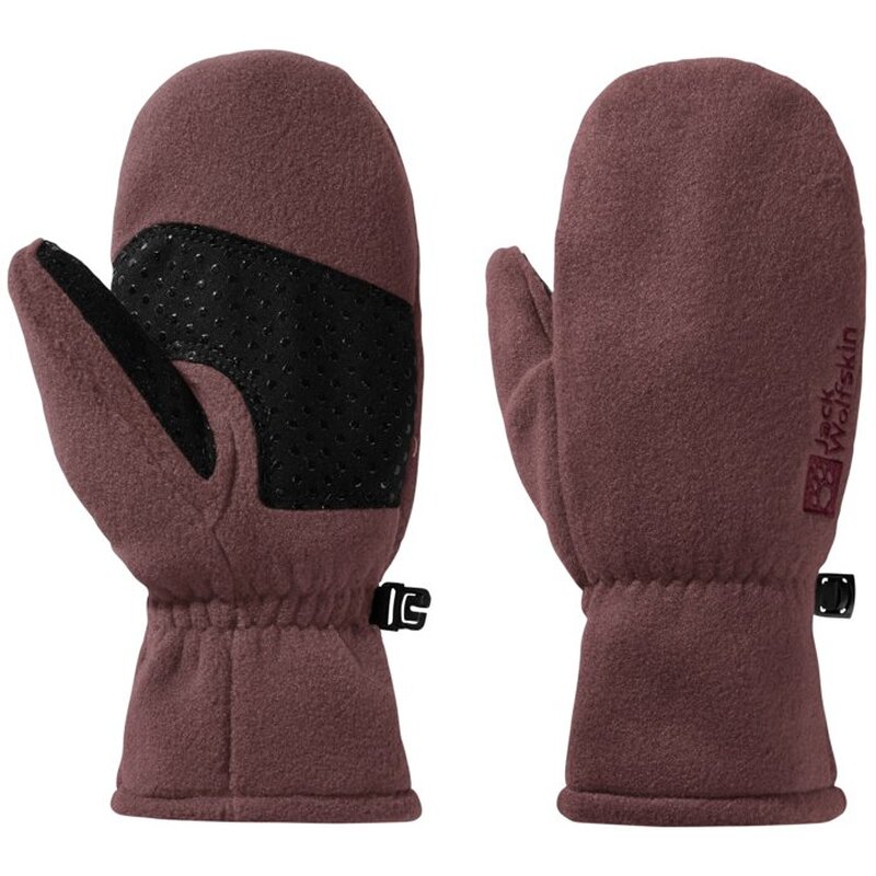 

Перчатки флисовые варежки k Jack Wolfskin, цвет boysenberry