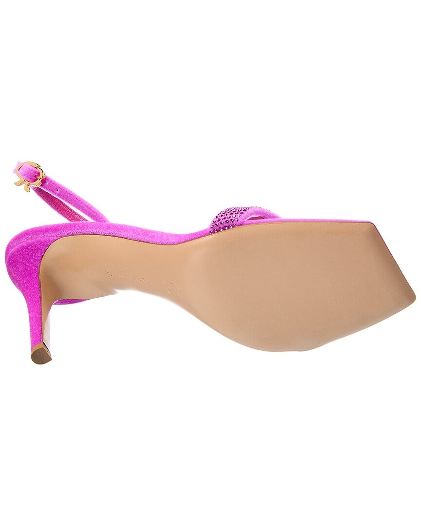 Сандалии Gianvito Rossi Britney 85 из синели, фиолетовый
