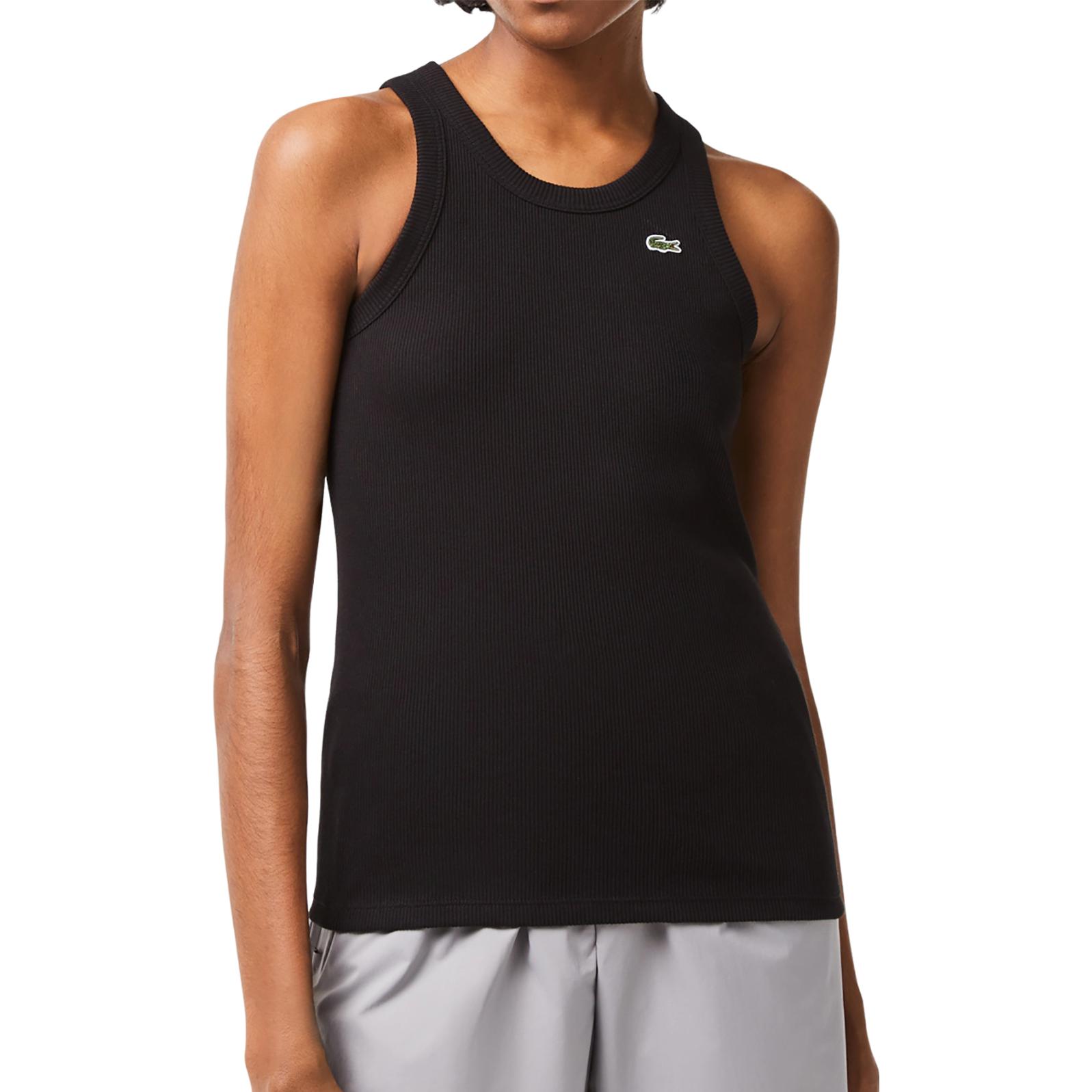 Футболка-майка LACOSTE Slim Fit, черный — фото 3