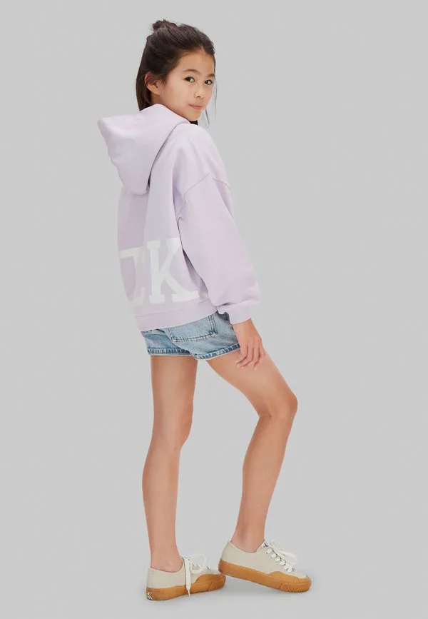 Толстовка с капюшоном Calvin Klein Jeans, Island Lilac — фото 3