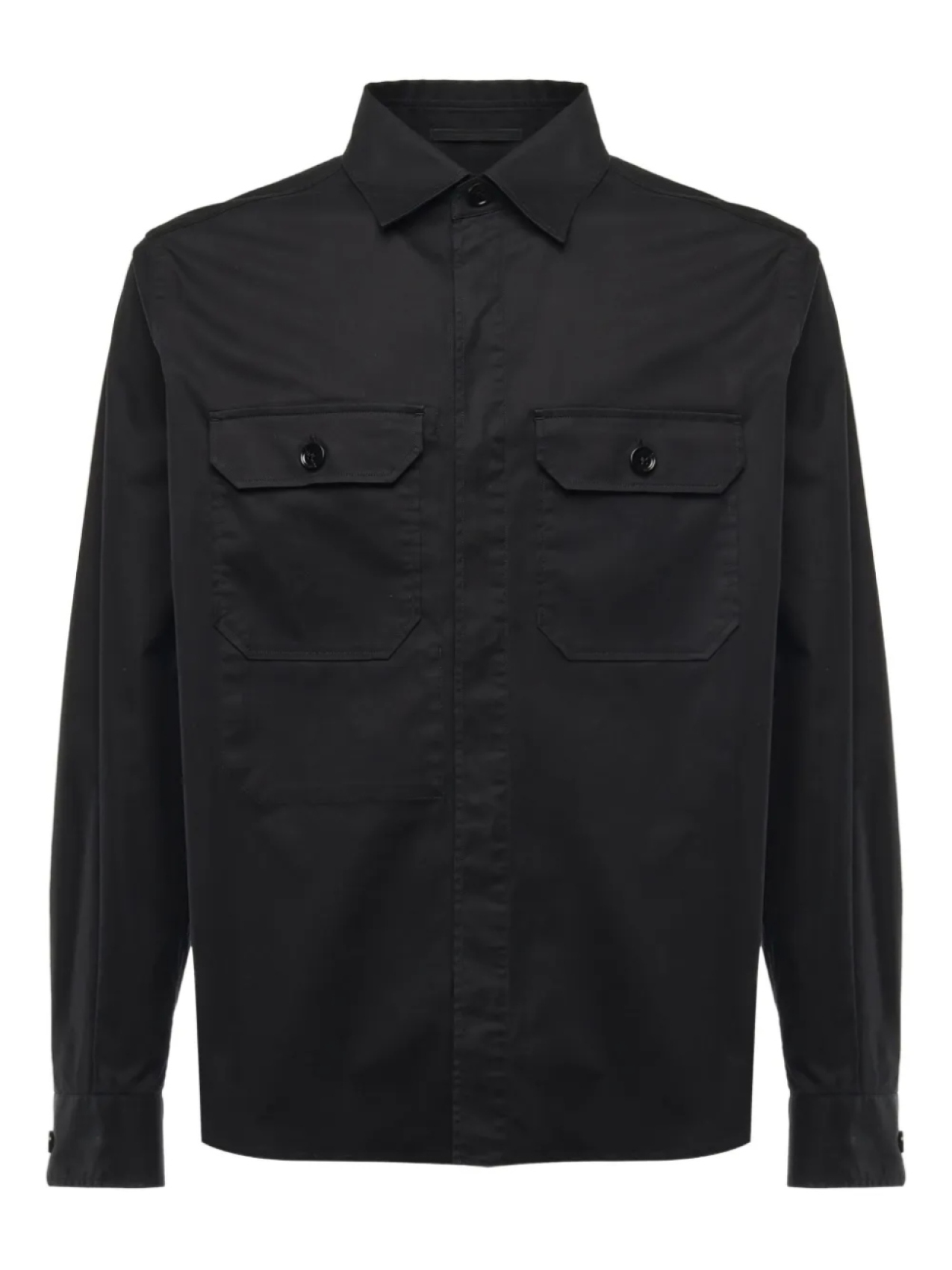 

Рубашка с длинным рукавом Zegna, черный