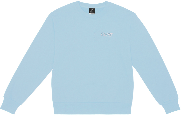 

Толстовка унисекс с круглым вырезом, средней плотности Clot, светлый синий