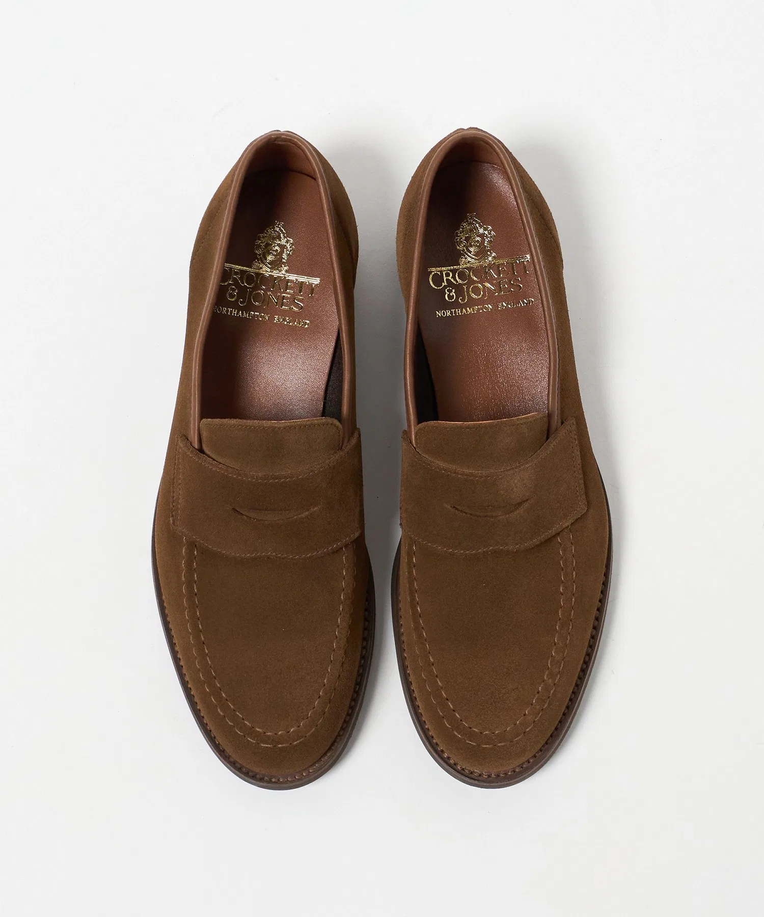 Мужские лоферы CROCKETT&JONES HARVARD2 SUEDE CITY SOLE — фото 3