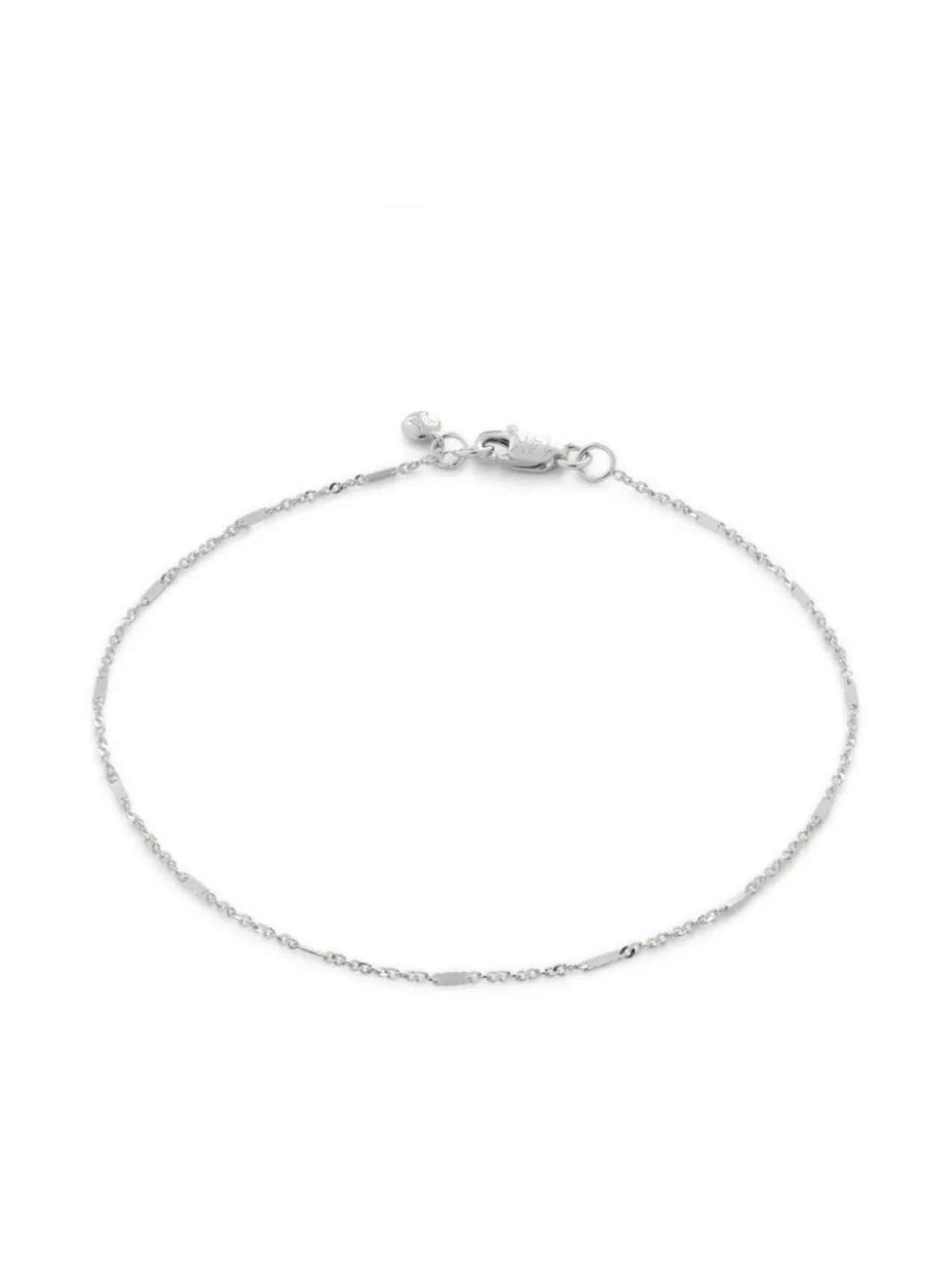

Monica Vinader браслет Shimmer из белого золота, серебряный