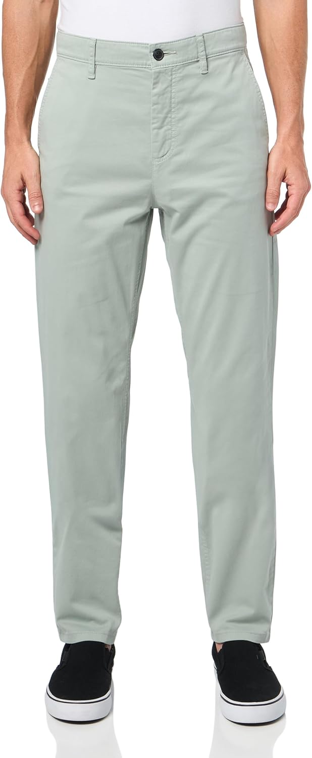 

BOSS Мужские техно-твиловые зауженные чинос, Slate Green