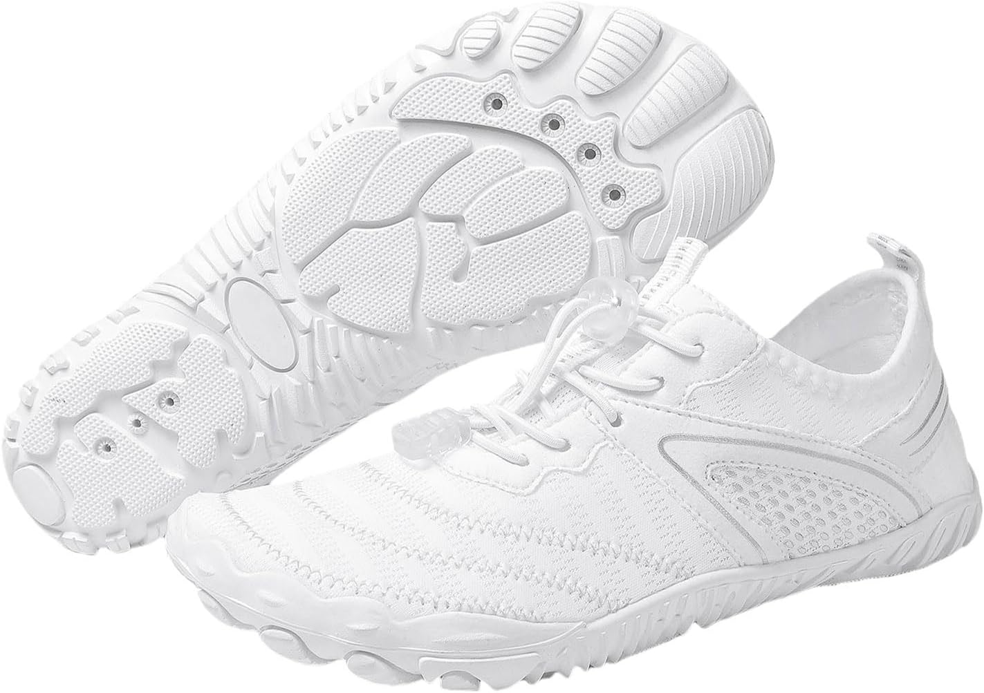 

Треккинговая обувь для женщин, противоскользящая уличная унисекс обувь, босоножки при невропатии, водонепроницаемая обувь для активного отдыха, кроссовки с широкой носочной частью, быстро сохнущие, водонепроницаемые, для пляжа Generic, белый