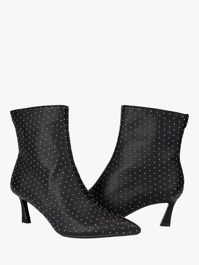 Ботинки Marcia с декоративными шпильками и расклешенным каблуком Carvela, Black — фото 4