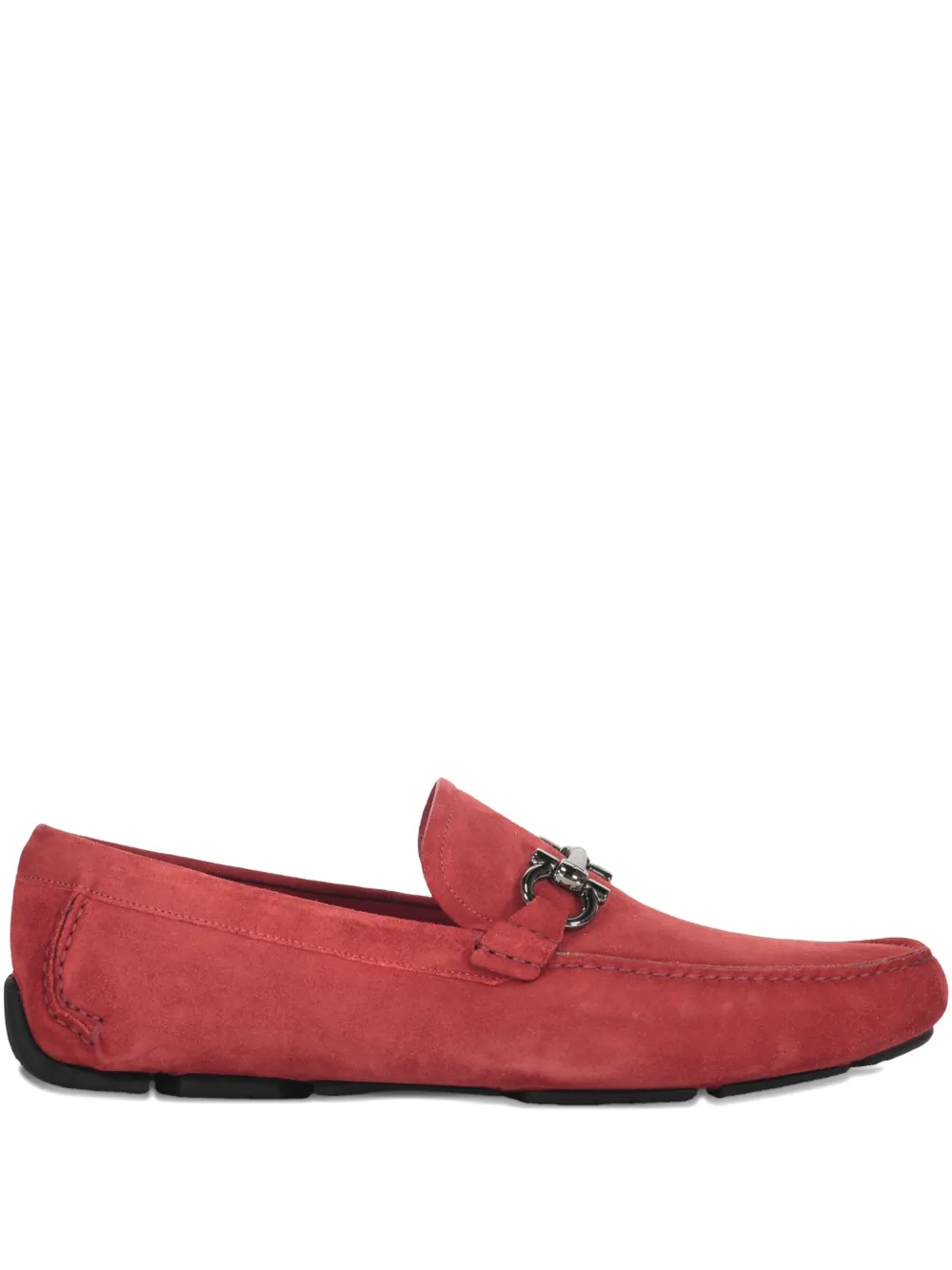 

Лоферы с деталями Gancini Ferragamo, красный
