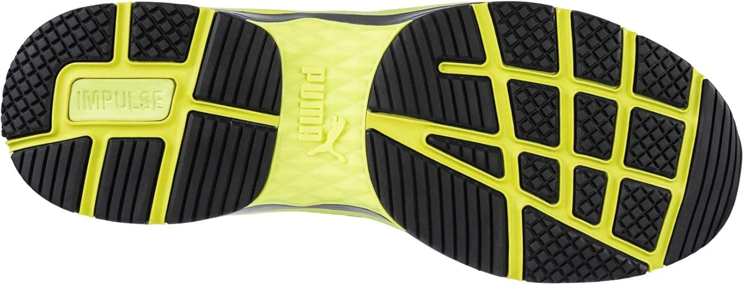 Рабочие кроссовки PUMA Safety Velocity 2.0 желтого цвета со средней высотой защиты, S3 ESD HRO SRC, защита по технологии стекловолокна, низкое энергопотребление, неметаллический корпус, мужские — фото 4