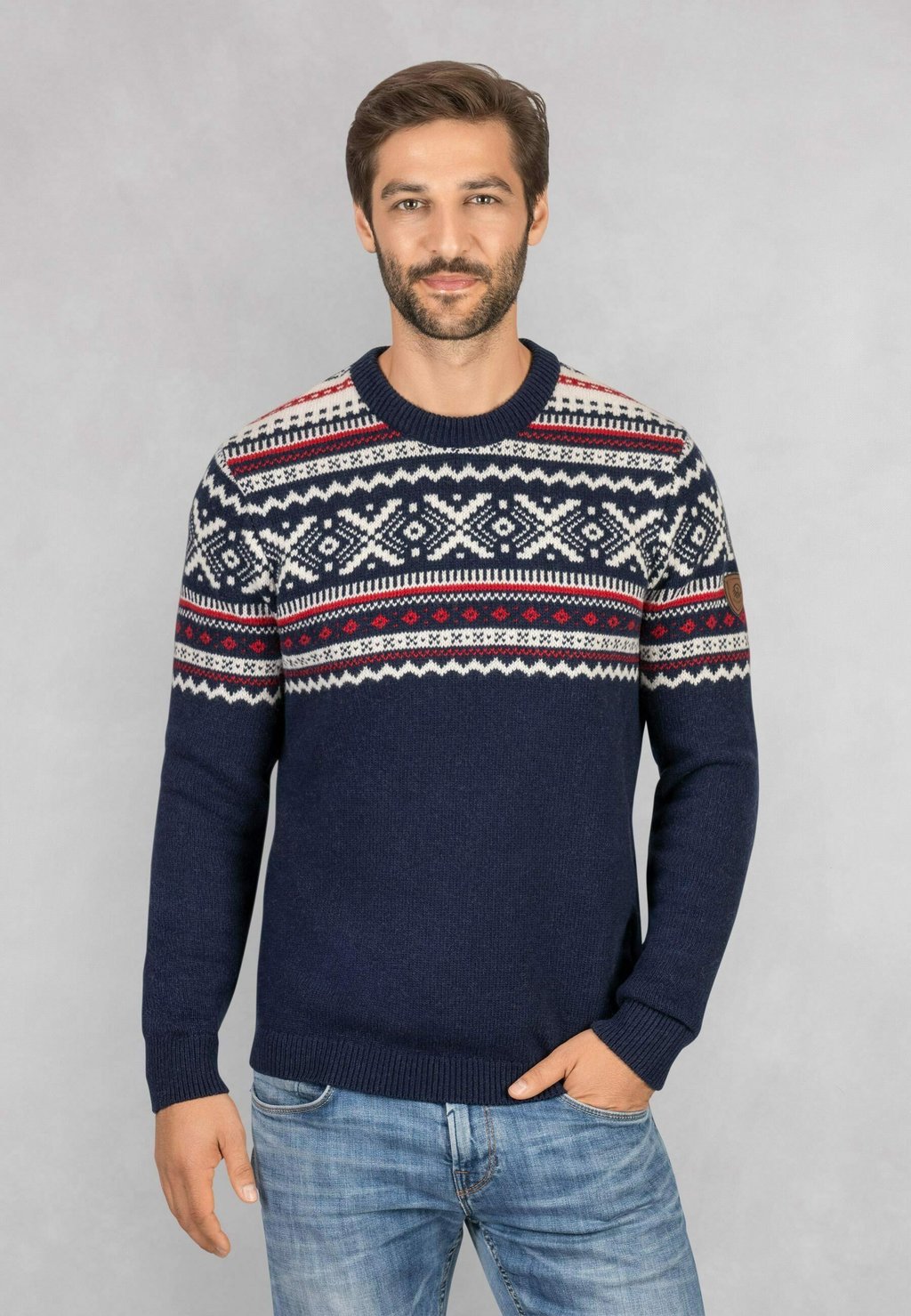 

Джемпер NORWEGER PULLOVER Giesswein, деним