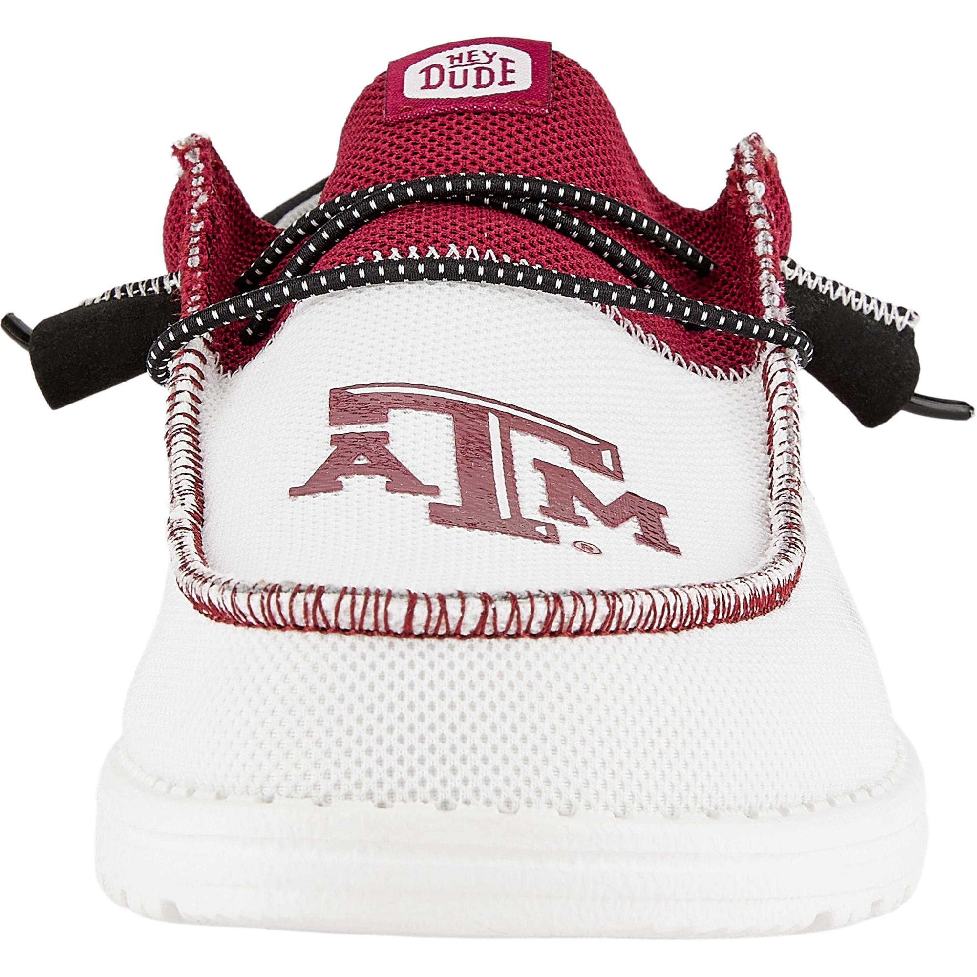 Мужские кроссовки Wally Tri Texas A&M Hey Dude, Texas AM Burgundy/Multi — фото 3