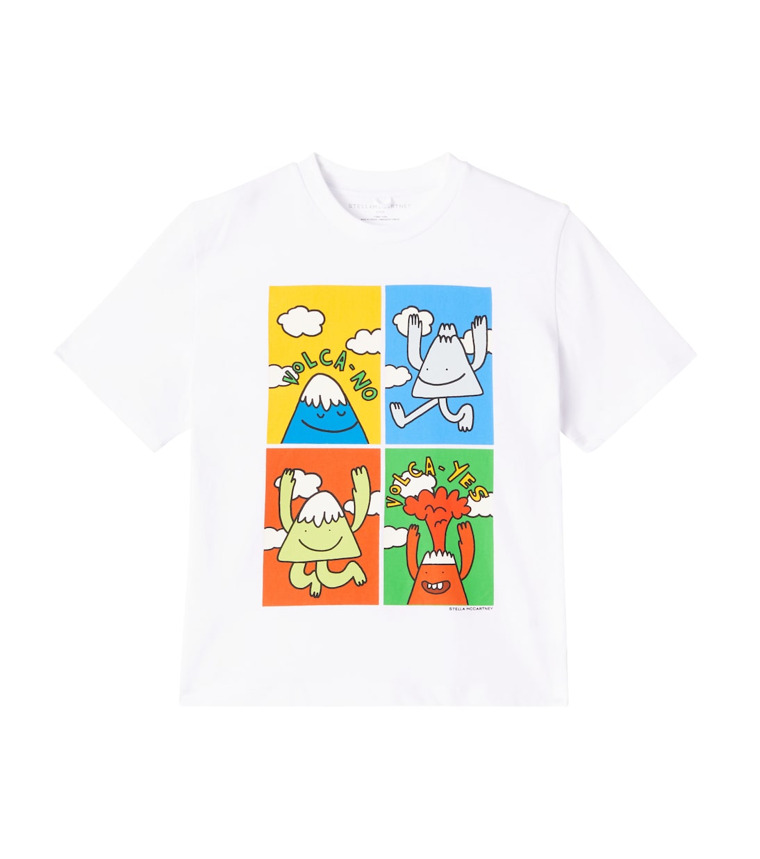 

Футболка из хлопка с принтом Stella McCartney Kids, белый