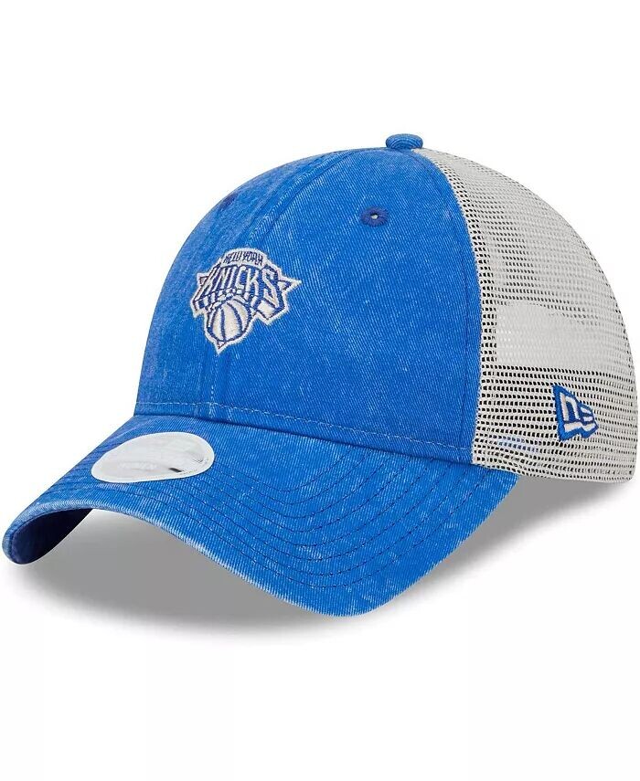 

Синяя женская регулируемая кепка New York Knicks Micro Logo 9TWENTY Trucker New Era, синий