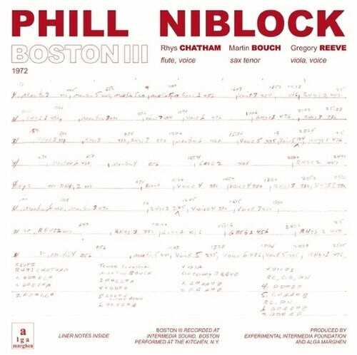 

CD диск Niblock, Phill: Boston/Tenor/Index