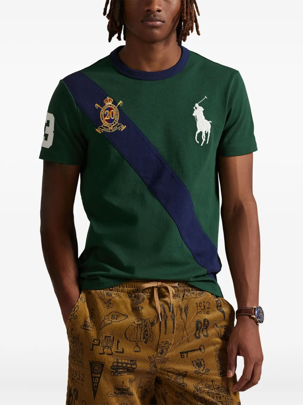 Футболка поло POLO RALPH LAUREN, зеленый — фото 3