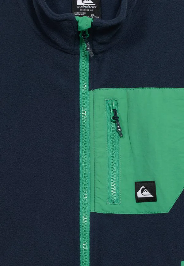 Флисовая куртка унисекс «ледяные поля» Quiksilver, Dark Blue — фото 4