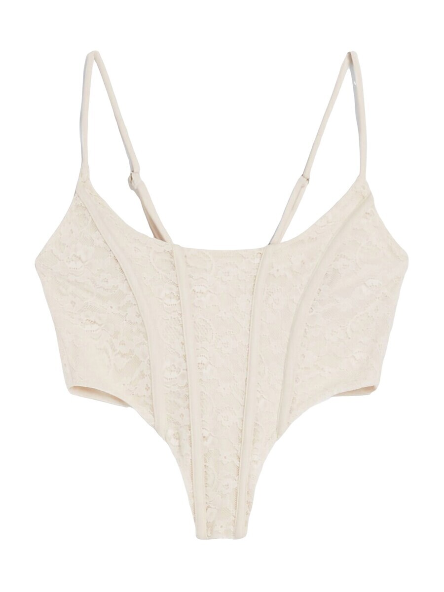 

Топ Bershka, светло-бежевый