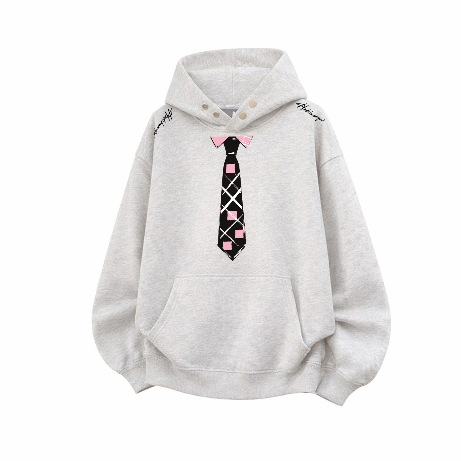 

Толстовка Unisex Hooded Moderate Heavyweight HUANQIU, premium серый